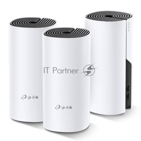 Бесшовный Mesh роутер TP-Link Deco M4 (DECO M4(3-PACK)) AC1200 10/100/1000BASE-TX (упак.:3шт)