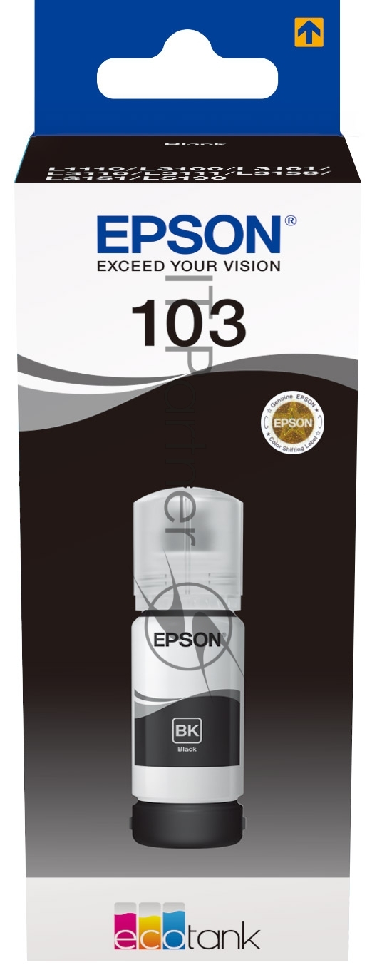 Чернила Epson 103BK C13T00S14A черный (65 мл) для Epson L3100/3110/3150