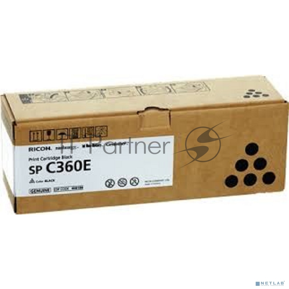 Картридж лазерный тип SP C360E черный для Ricoh SP C360DNw/SP C360SNw/SP C360SFNw/SP C361SFNw (2,5K)