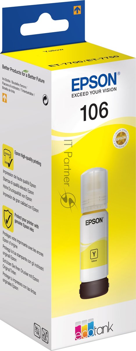 Чернила Epson 106Y C13T00R440 желтый (70 мл) для Epson L7160/7180