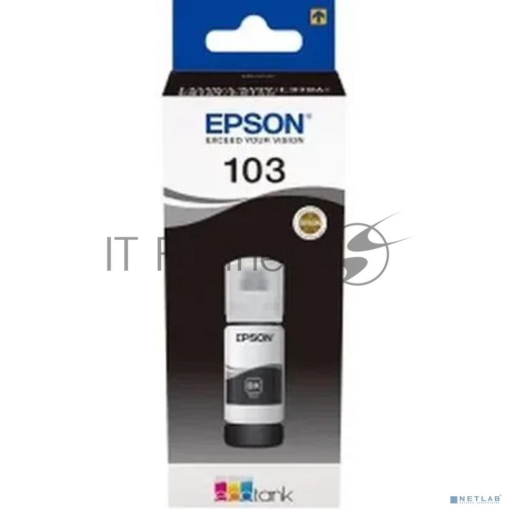 Чернила Epson 103BK C13T00S14A черный (65 мл) для Epson L3100/3110/3150