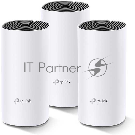 Бесшовный Mesh роутер TP-Link Deco M4 (DECO M4(3-PACK)) AC1200 10/100/1000BASE-TX (упак.:3шт)