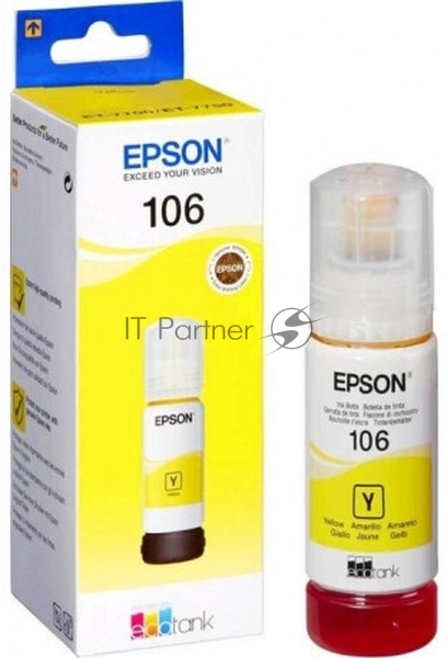 Чернила Epson 106Y C13T00R440 желтый (70 мл) для Epson L7160/7180