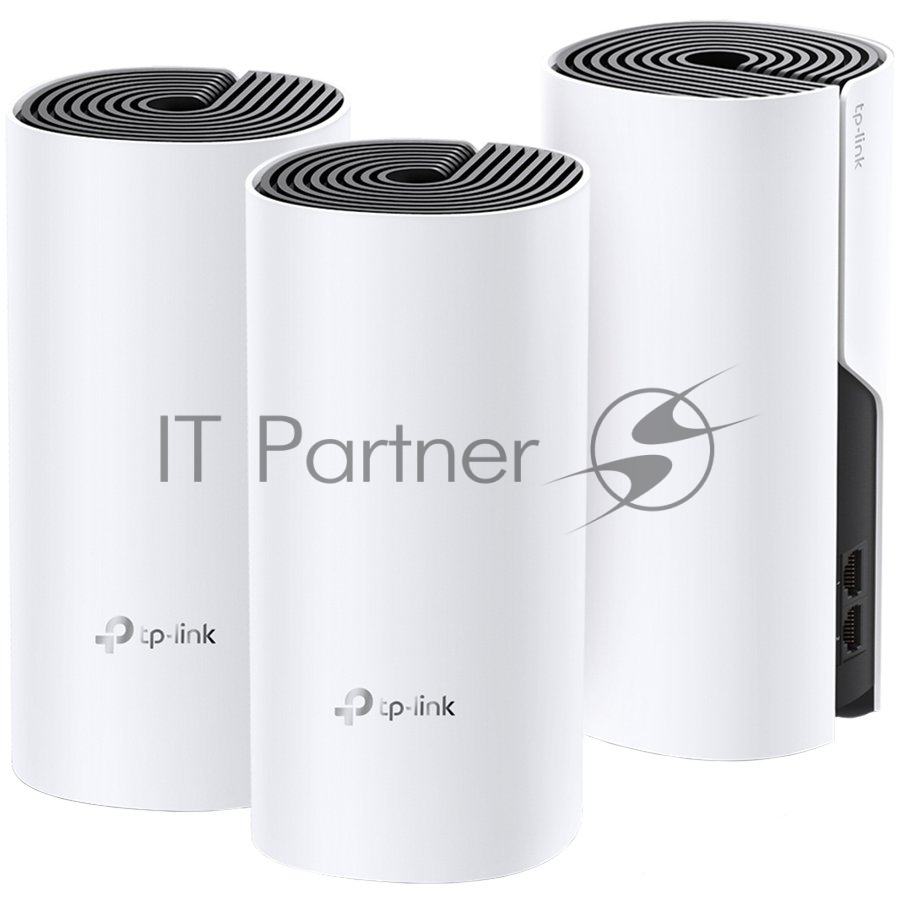 Бесшовный Mesh роутер TP-Link Deco M4 (DECO M4(3-PACK)) AC1200 10/100/1000BASE-TX (упак.:3шт)