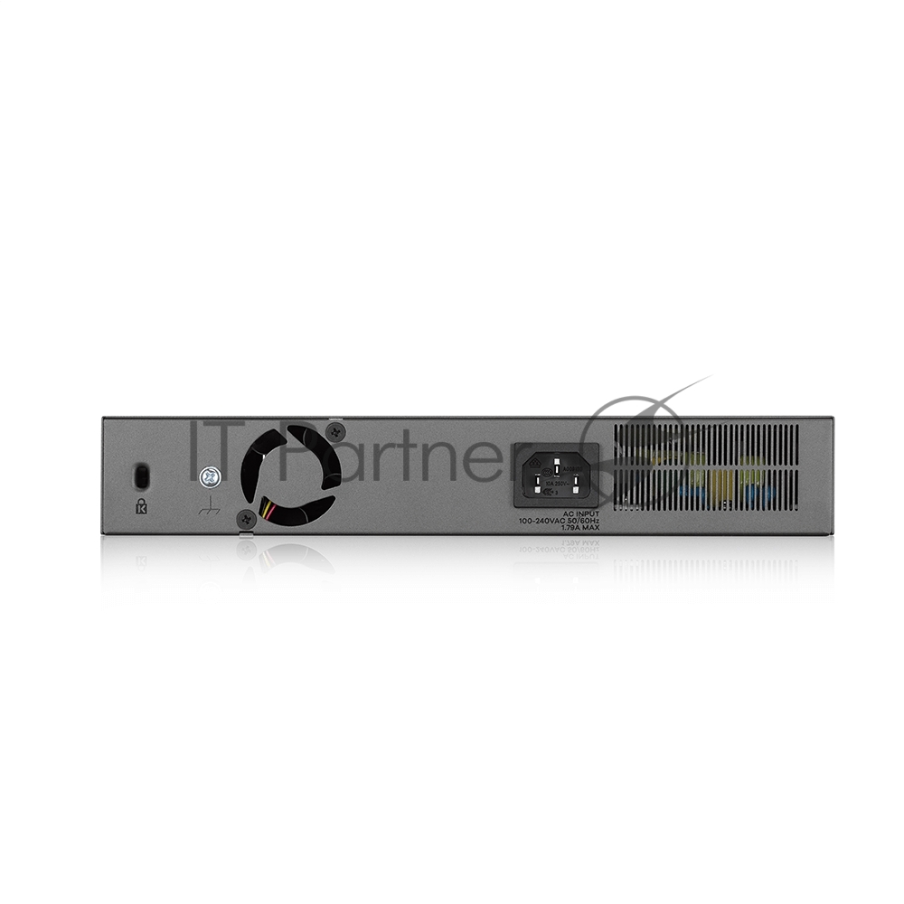 Коммутатор Zyxel GS1350-12HP, 10xGE (8xPoE+), 2xSFP, бюджет PoE 130 Вт, дальность передачи питания до 250 м, автоперезагрузка PoE-портов, повышенная защита от перенапряжений и электростатических разрядов