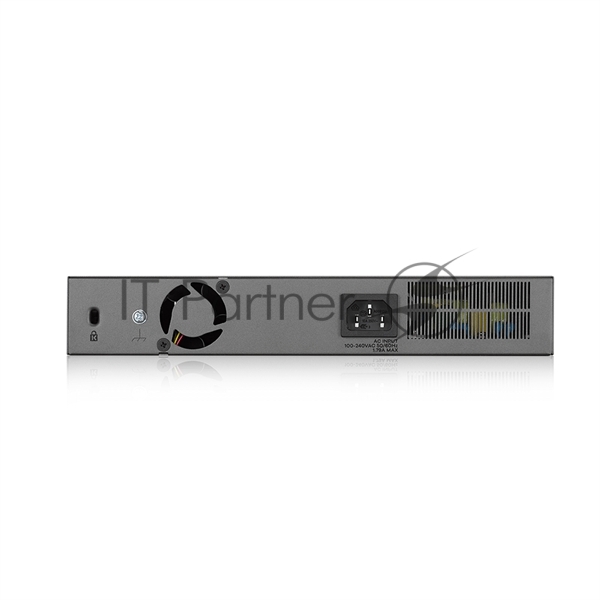 Коммутатор Zyxel GS1350-12HP, 10xGE (8xPoE+), 2xSFP, бюджет PoE 130 Вт, дальность передачи питания до 250 м, автоперезагрузка PoE-портов, повышенная защита от перенапряжений и электростатических разрядов