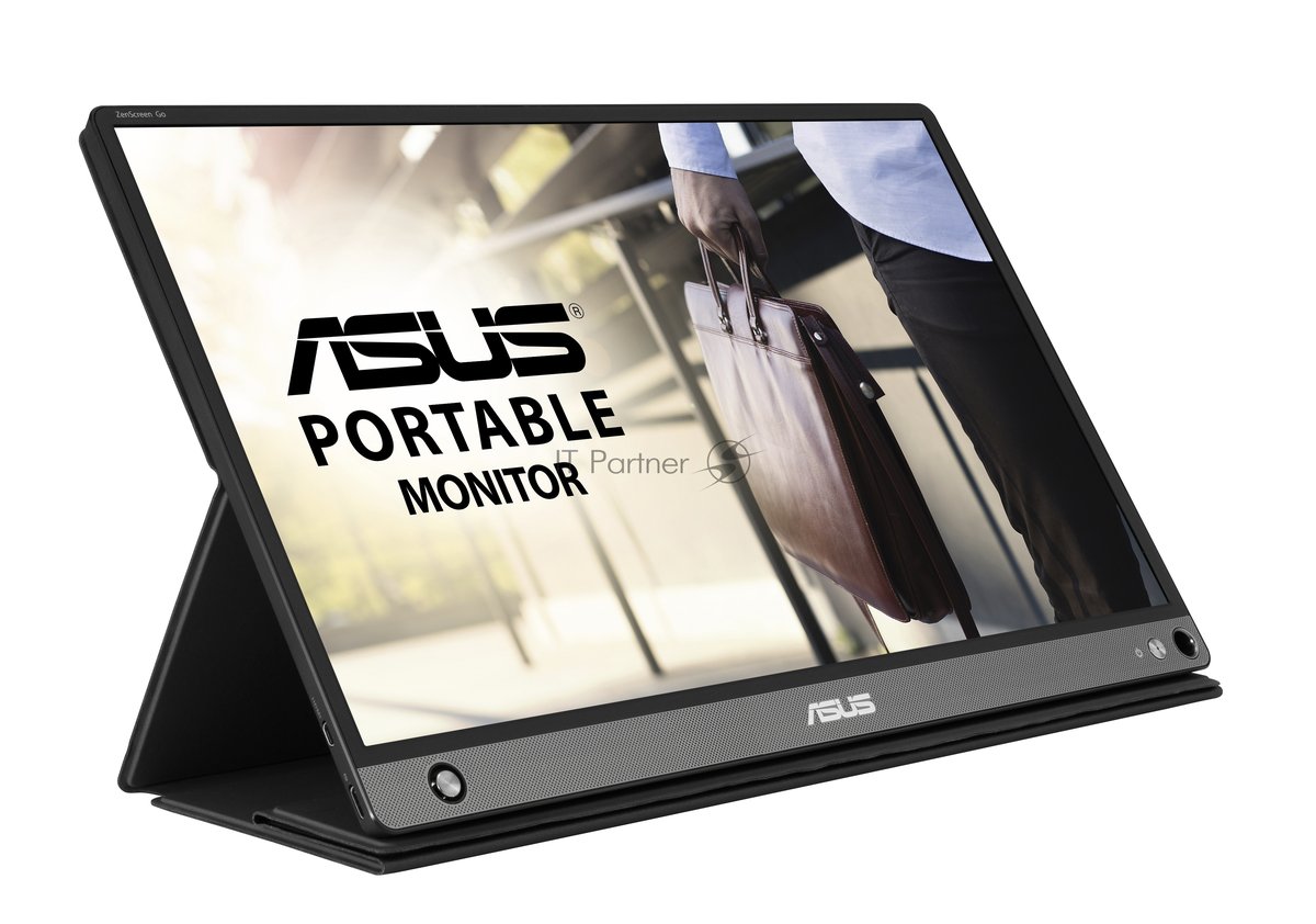 Монитор 15.6" ASUS ZenScreen MB16AHP IPS 1920x1080, 60 Гц, 5 мс, 16:9, 250 кд/м², micro HDMI, USB-C, динамики, черный