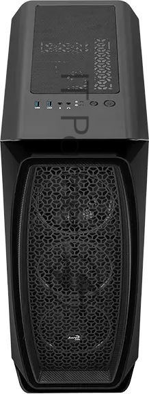 Компьютерный корпус Aerocool/Formula Aero One Eclipse-G-BK-v1 черный без БП ATX 4x120мм 2xUSB 3.0 audio