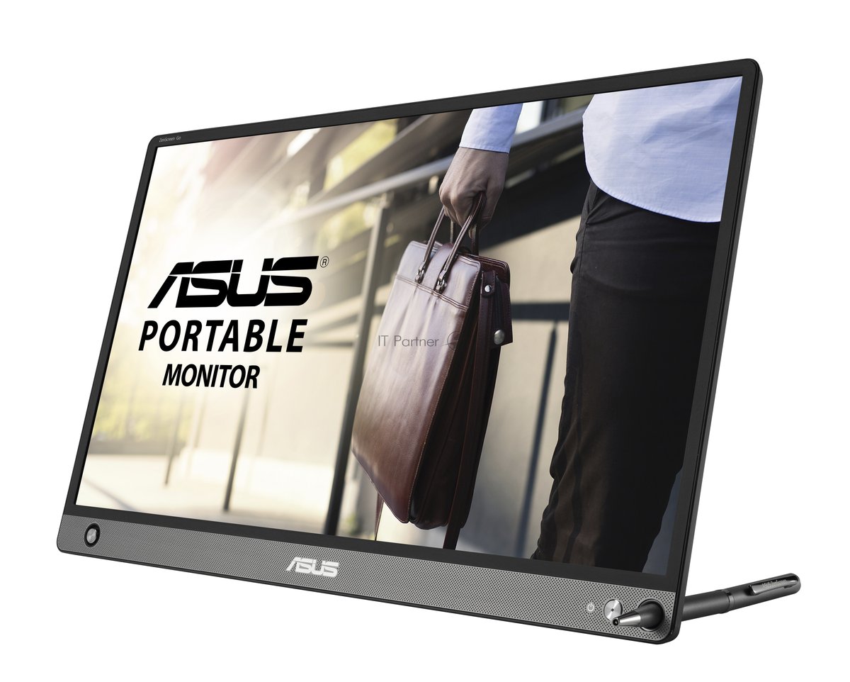 Монитор 15.6" ASUS ZenScreen MB16AHP IPS 1920x1080, 60 Гц, 5 мс, 16:9, 250 кд/м², micro HDMI, USB-C, динамики, черный