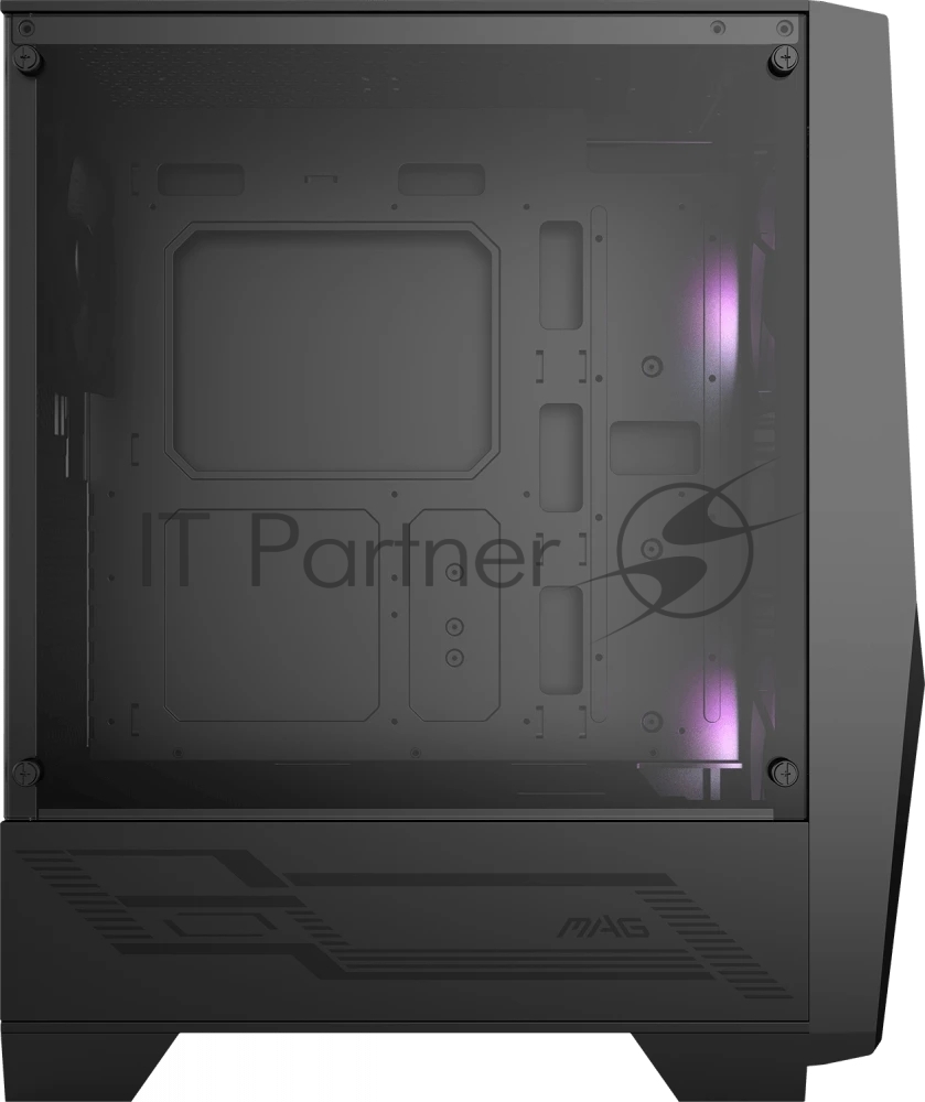 Корпус MSI MAG FORGE 100R Mid-Tower, ATX, 2xUSB 3.2, Audio I/O, 2x120mm ARGB Fan, 1x120mm black Fan, 6-ch Light controller, Front metal MESH, Up to 330mm GPU, Tempered Glass (676407)