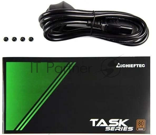 Блок питания Chieftec Task TPS-700S, 700Вт, 80 PLUS Bronze, 120мм, черный