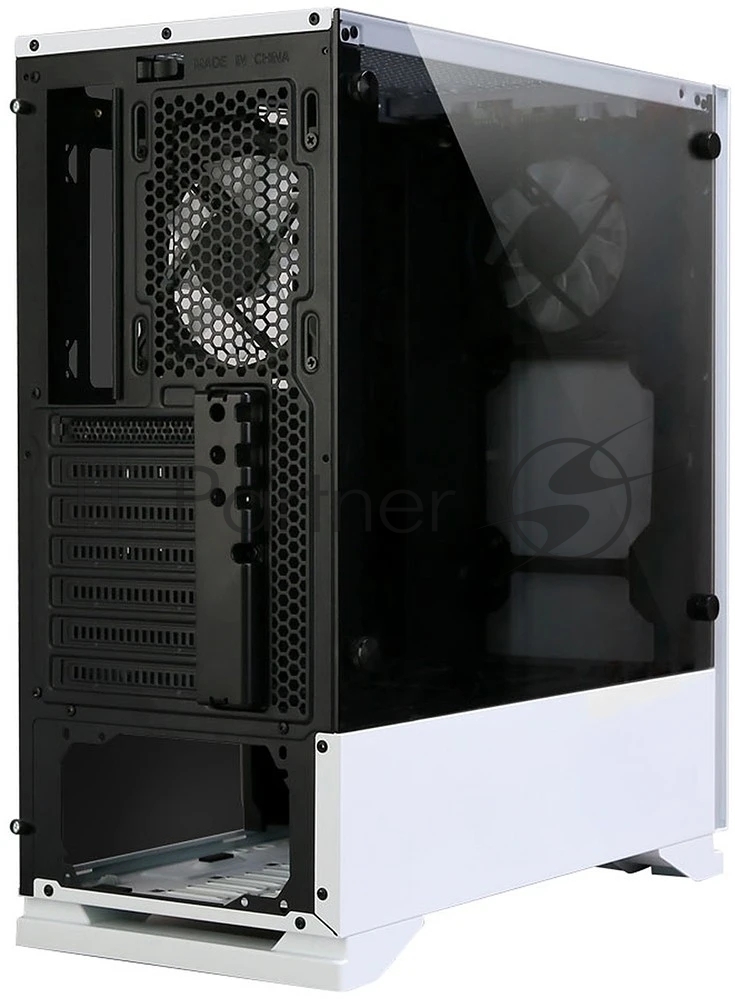 Компьютерный корпус ZALMAN S5, ATX, WHITE, WINDOW, 2xCOMBO (3.5" or 2.5"), 4x2.5", 2xUSB 2.0, 1xUSB 3.0, FRONT 1x120мм, REAR 1x120мм RGb