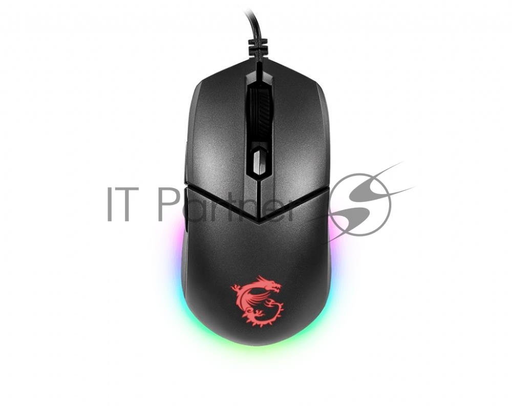Мышь проводная MSI Clutch GM11 черный, 5000 dpi, USB, кнопки - 6
