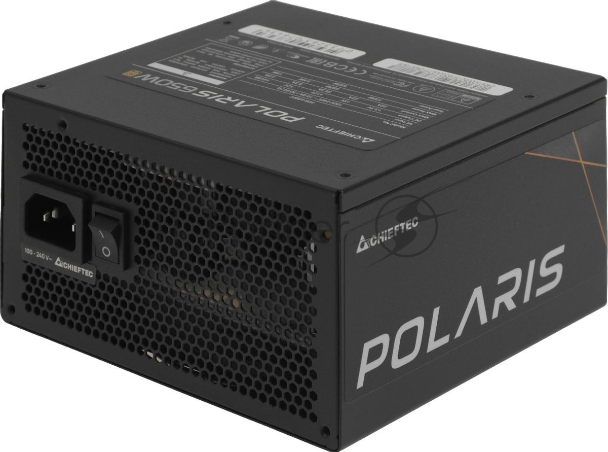 Блок питания Chieftec Polaris PPS-650FC, 650Вт, 80 PLUS Gold, 120мм, модульный, черный
