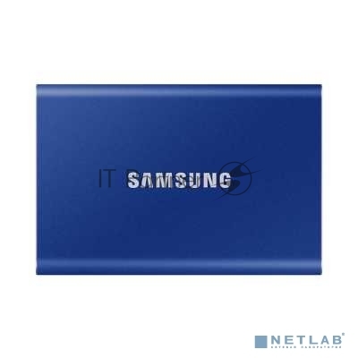 Внешний SSD Samsung T7, 2TB, USB 3.2 Gen 2 Type-C, R/W 1050/1000, синий