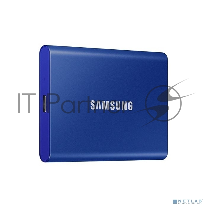 Внешний SSD Samsung T7, 2TB, USB 3.2 Gen 2 Type-C, R/W 1050/1000, синий