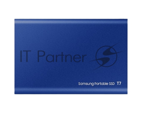 Внешний SSD Samsung T7, 2TB, USB 3.2 Gen 2 Type-C, R/W 1050/1000, синий