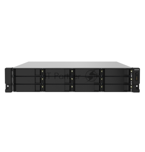 Сетевое хранилище QNAP TS-1232PXU-RP-4G, 12×3.5", 2×10GbE SFP+, 2×2.5GbE, 4GB