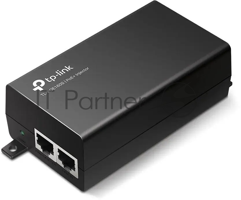 TP-Link POE160S Инжектор PoE+, 1 гигабитный порт PoE, 1 гигабитный порт без PoE