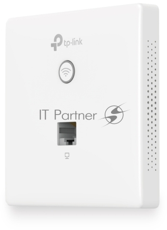 Точка доступа TP-Link Omada AC1200 wireless MU-MIMO Gigabit wall-plate Access Point, 1 Gigabit downlink port, 1 gigabit uplink port, 802.3af/at PoE in, wall plate mounting, support standalone mode and controlled by Omada SDN controller (Software/hardware/Cloud)