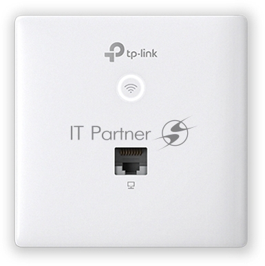 Точка доступа TP-Link Omada AC1200 wireless MU-MIMO Gigabit wall-plate Access Point, 1 Gigabit downlink port, 1 gigabit uplink port, 802.3af/at PoE in, wall plate mounting, support standalone mode and controlled by Omada SDN controller (Software/hardware/Cloud)