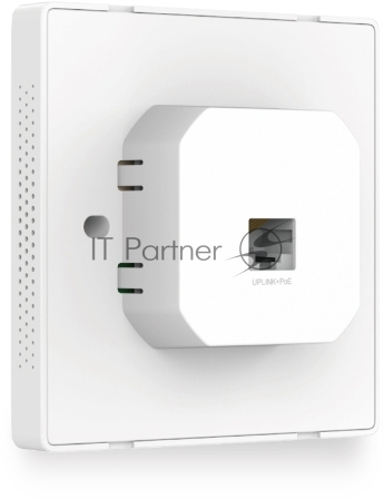 Точка доступа TP-Link Omada AC1200 wireless MU-MIMO Gigabit wall-plate Access Point, 1 Gigabit downlink port, 1 gigabit uplink port, 802.3af/at PoE in, wall plate mounting, support standalone mode and controlled by Omada SDN controller (Software/hardware/Cloud)