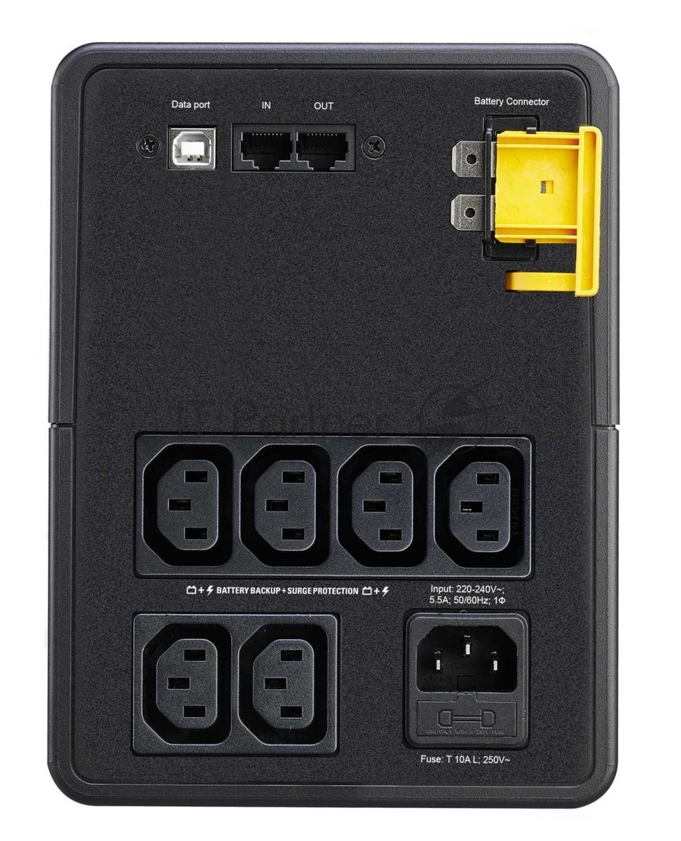 Источник бесперебойного питания APC Back-UPS BX1200MI / 1200ВА / 650Вт / 4 х CEE 7 (евророзетка)