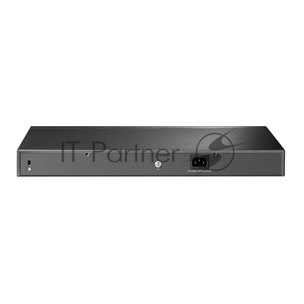 TP-Link JetStream™ 24-Port 10/100 Mbps + 4-Port Gigabit Smart Switch with 24-Port PoE+. PORT: 24× 10/100 Mbps PoE+ Ports, 4× Gigabit Non-PoE Ports, 2× Combo Gigabit SFP Slots. SPEC: 802.3at/af, 250 W PoE Power, 1U 19-inch Rack-mountable Steel Case. FEATURE: 802.1Q VLAN, STP/RSTP/MSTP, IGMP Snooping, 802.1p/DSCP QoS, ACL, 802.1x, Radius/Tacacs+ Authentication, LACP, CLI, SNMP, Dual Image, IPv6 (SL2428P)