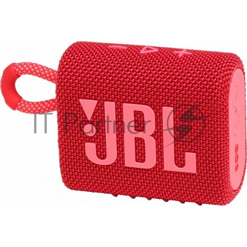 Колонка JBL JBLGO3RED, Go 3, портативная, водонепроницаемая