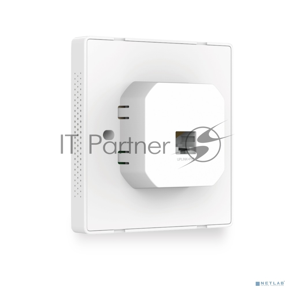 Точка доступа TP-Link Omada AC1200 wireless MU-MIMO Gigabit wall-plate Access Point, 1 Gigabit downlink port, 1 gigabit uplink port, 802.3af/at PoE in, wall plate mounting, support standalone mode and controlled by Omada SDN controller (Software/hardware/Cloud)