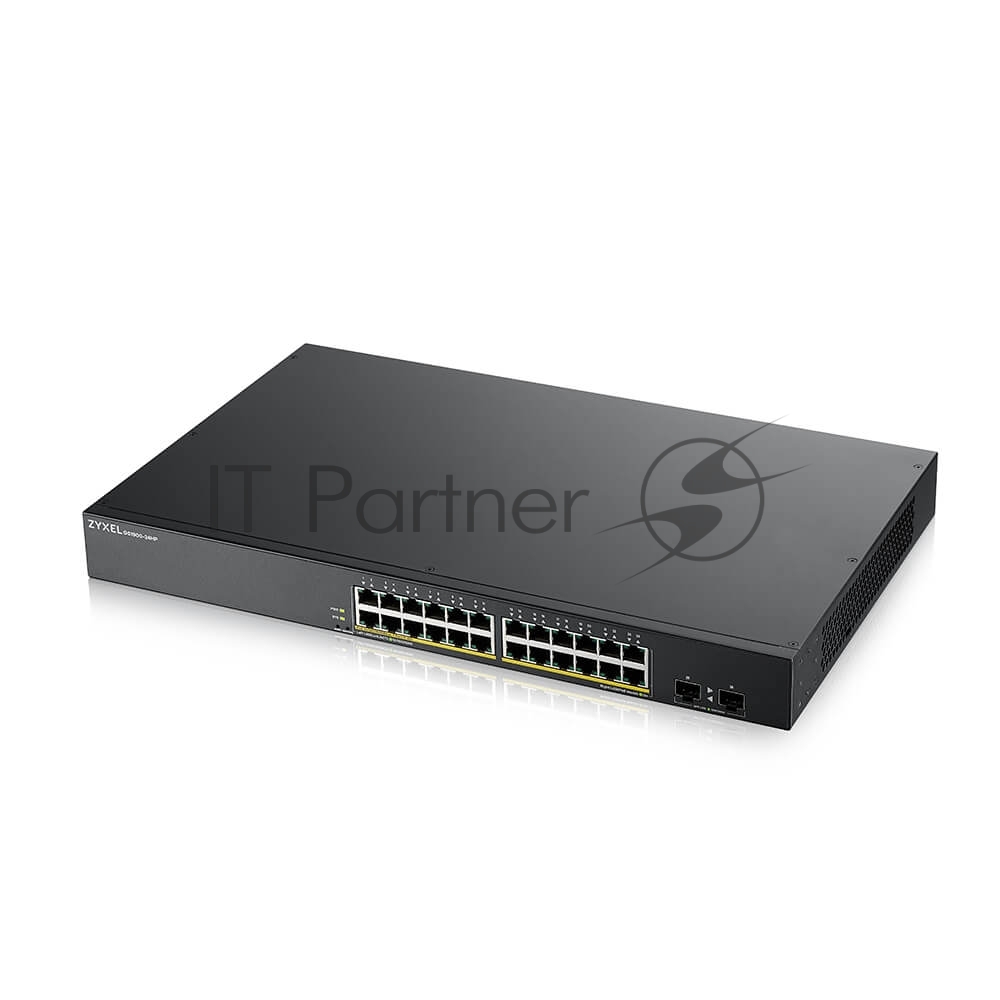 Коммутатор Smart L2 PoE+ Zyxel GS1900-24HPv2, rack 19", 24xGE PoE+, 2xSFP, бюджет PoE 170 Вт
