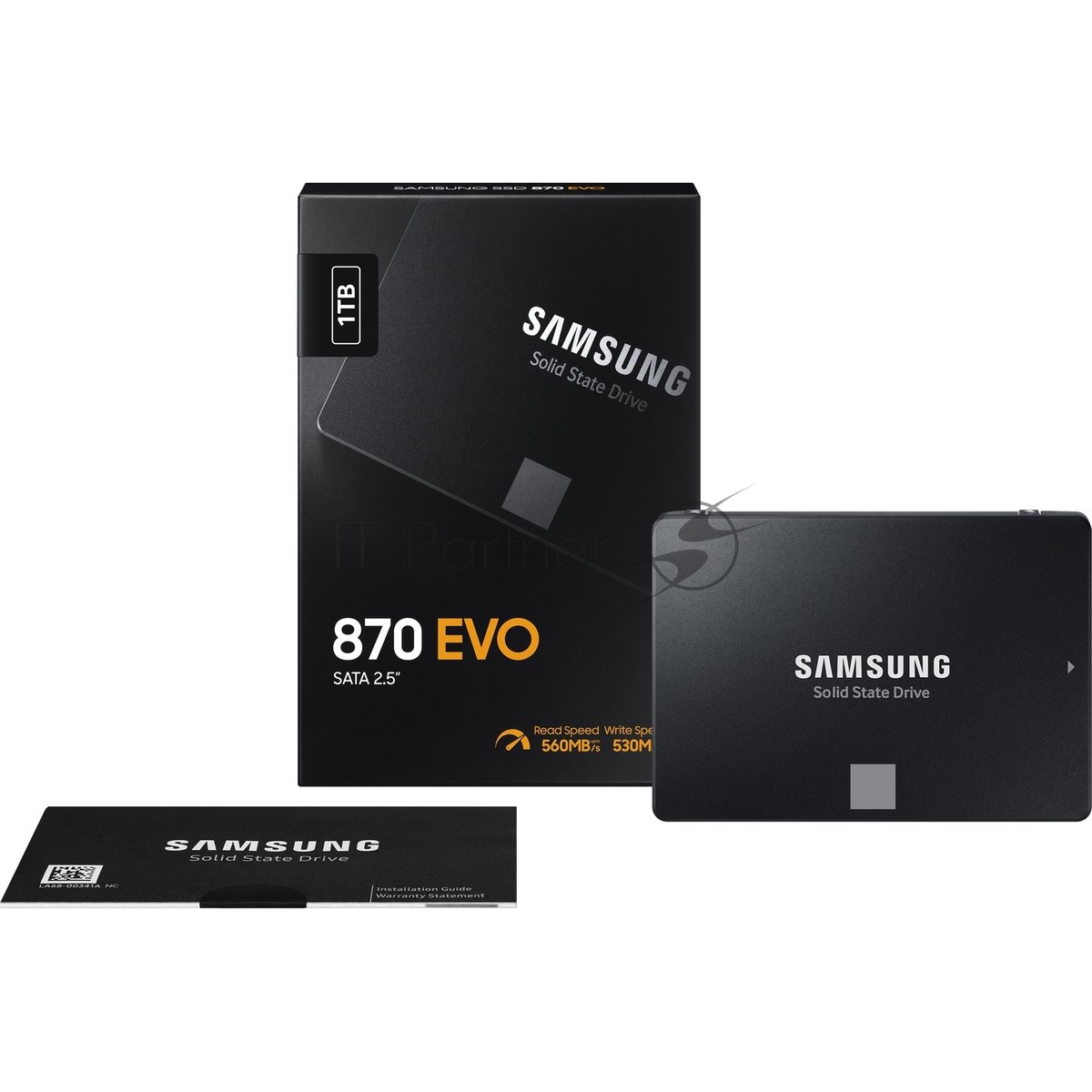 Накопитель SSD Samsung 870 EVO, 1Tb, SATA III, 2.5", R/W 560/530