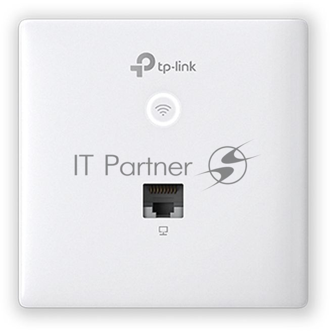 Точка доступа TP-Link Omada AC1200 wireless MU-MIMO Gigabit wall-plate Access Point, 1 Gigabit downlink port, 1 gigabit uplink port, 802.3af/at PoE in, wall plate mounting, support standalone mode and controlled by Omada SDN controller (Software/hardware/Cloud)
