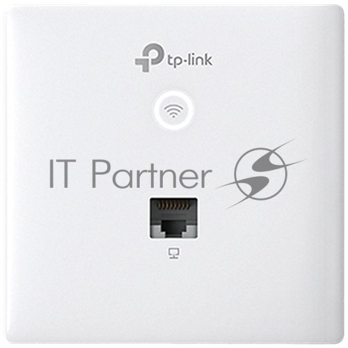 Точка доступа TP-Link Omada AC1200 wireless MU-MIMO Gigabit wall-plate Access Point, 1 Gigabit downlink port, 1 gigabit uplink port, 802.3af/at PoE in, wall plate mounting, support standalone mode and controlled by Omada SDN controller (Software/hardware/Cloud)