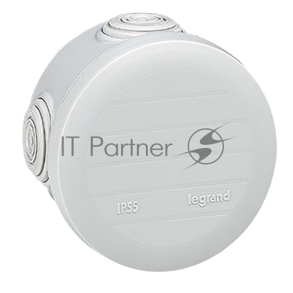 Plexo Коробка IP55, круглая, 70х45 мм, 4 ввода