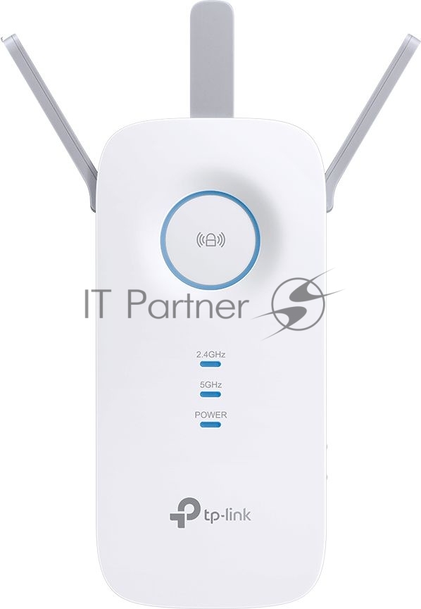 Усилитель сигнала TP-Link AC1900 Wi-Fi Range Extender 600 Mbps at 2.4 GHz + 1300 Mbps at 5 GHz; 3 × External Antennas, 1 × Gigabit Port, Wall Plugged; Tether App, WPS, Intelligent Signal Light, Access Control, Power Schedule, LED Control, RE/AP Mode, OneMe, MU-MIMO