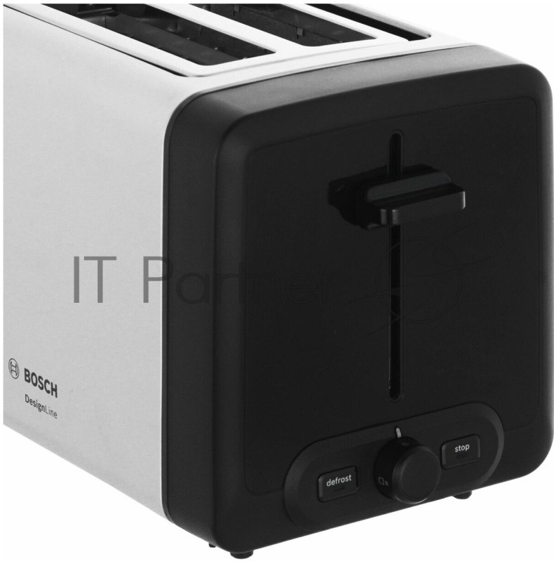 Тостер Bosch TAT4P420 нержавеющая сталь, 970 Вт, 2 слота