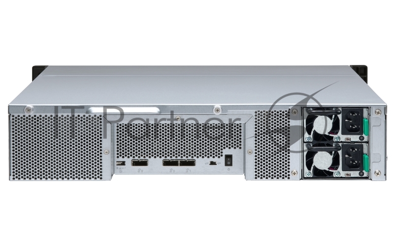 Полка расширения сетевого хранилища без дисков SMB QNAP TL-R1200S-RP SATA 6GB/s JBOD storage enclosure, 12-tray 3,5"/2,5" w/o HDD, 3 x SFF-8088, 2 PSU. Rackmount. W/o rail kit RAIL-B02