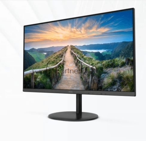 Монитор 23.8" AOC Q24V4EA IPS 2560x1440, 75 Гц, 4 мс, 16:9, 250 кд/м², HDMI, DisplayPort, встроенные динамики, черный