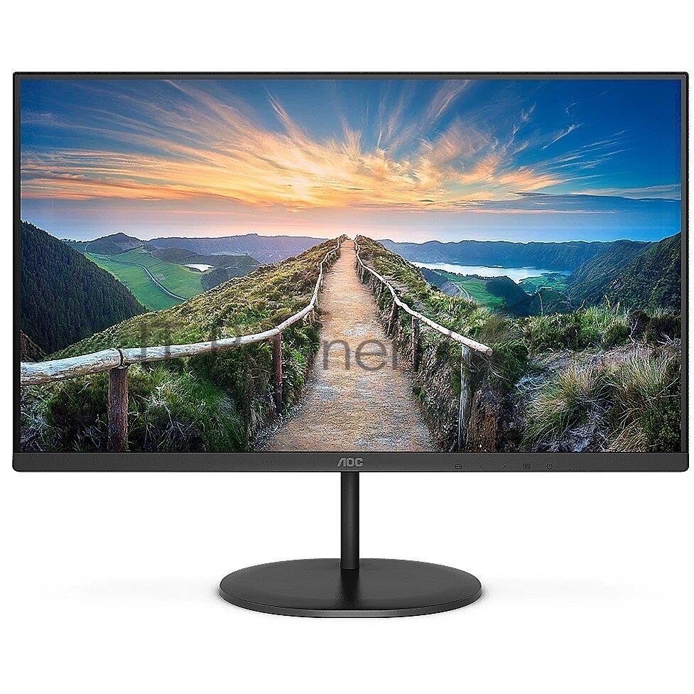Монитор 23.8" AOC Q24V4EA IPS 2560x1440, 75 Гц, 4 мс, 16:9, 250 кд/м², HDMI, DisplayPort, встроенные динамики, черный