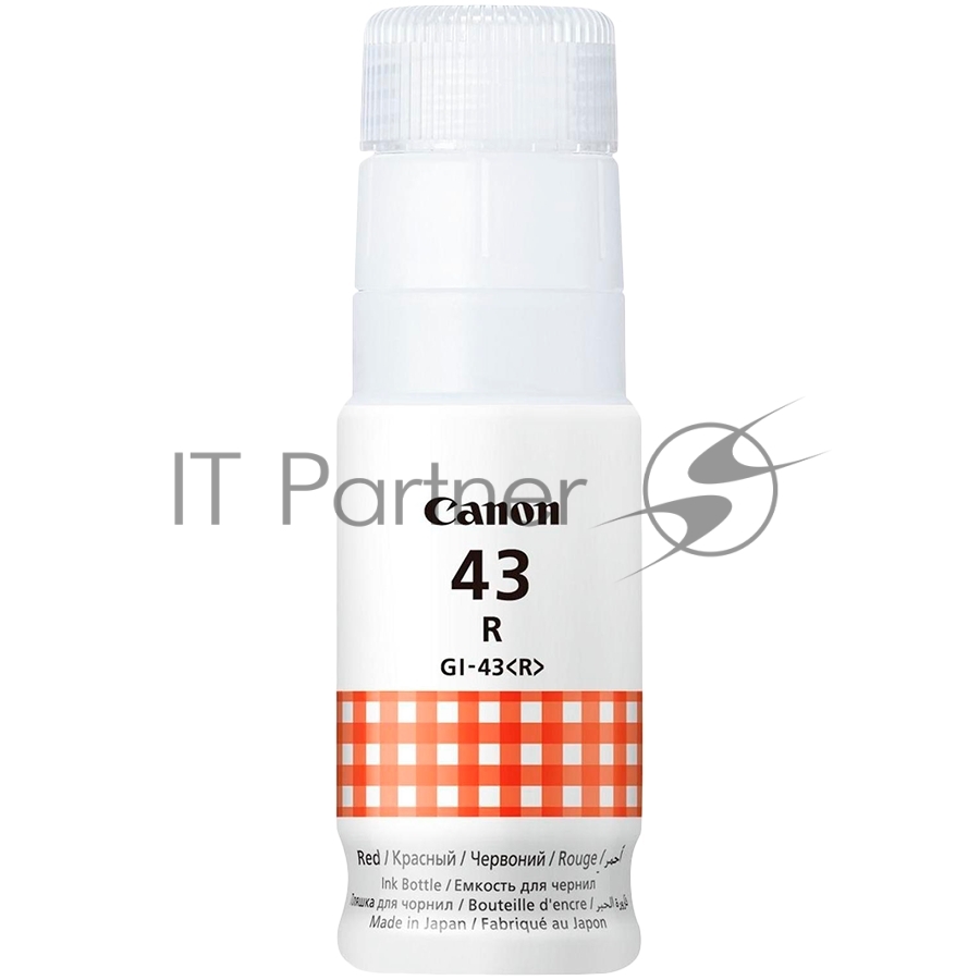 Чернила Canon GI-43R для СНПЧ Pixma G540 / G640, красные, 8000 стр. (4716C001)