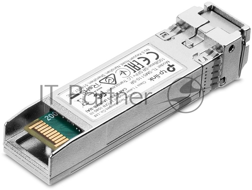 Трансивер TP-Link 10G SFP+ Module, LC connector, 50/125um or 62.5/125um Multi-mode, 850nm wavelength, distance up to 300m.