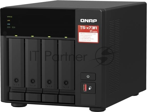 Сетевое хранилище NAS Qnap TS-473A-8G 4-bay Ryzen V1500B