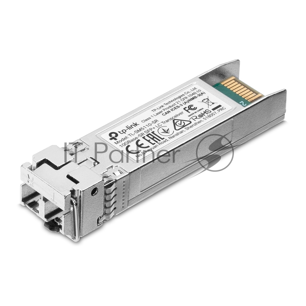 Трансивер TP-Link 10G SFP+ Module, LC connector, 50/125um or 62.5/125um Multi-mode, 850nm wavelength, distance up to 300m.