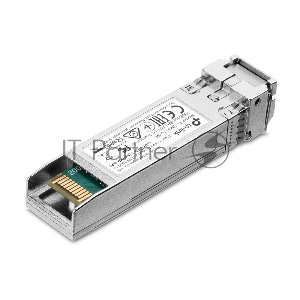 Трансивер TP-Link 10G SFP+ Module, LC connector, 50/125um or 62.5/125um Multi-mode, 850nm wavelength, distance up to 300m.