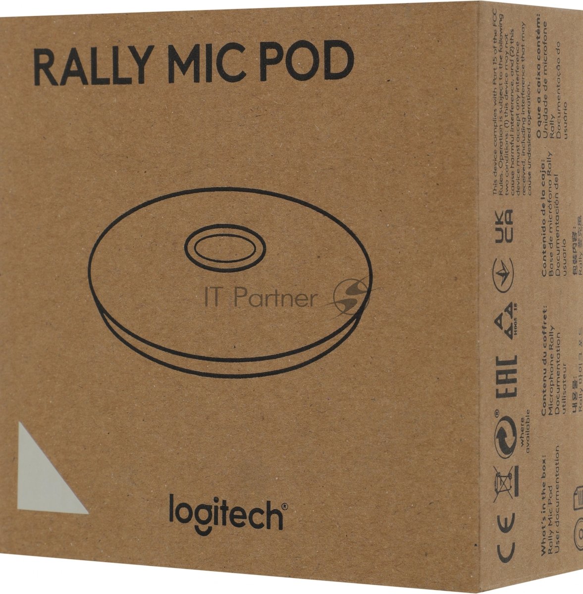 Микрофон Logitech Microphone for Rally ConferenceCamMic Pod Off белый