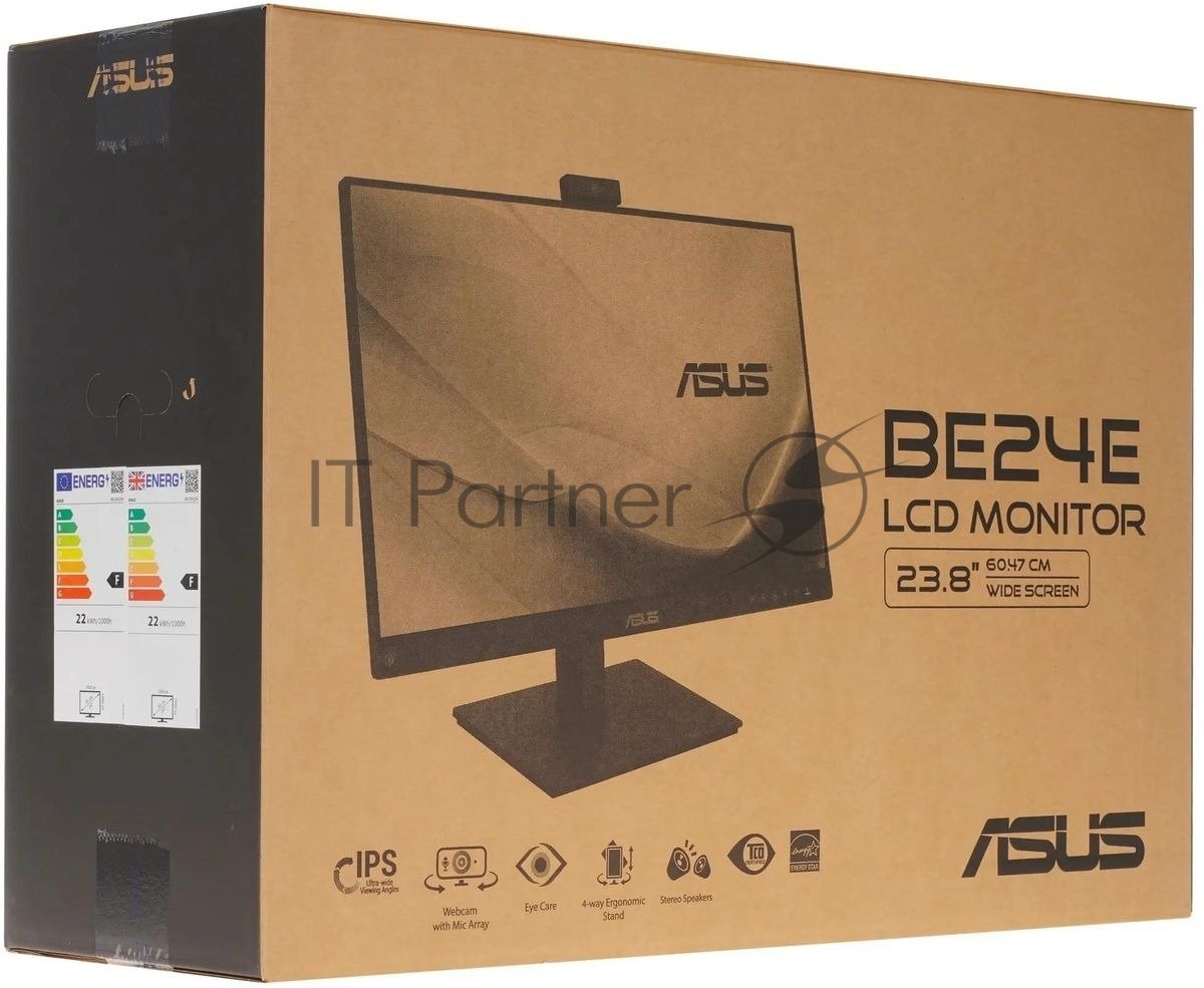 Монитор 23.8" ASUS BE24EQSK IPS 1920x1080, 60 Гц, 5 мс, 16:9, 300 кд/м2, 1xHDMI, 1xDP, 1xVGA, выход на наушники, черный
