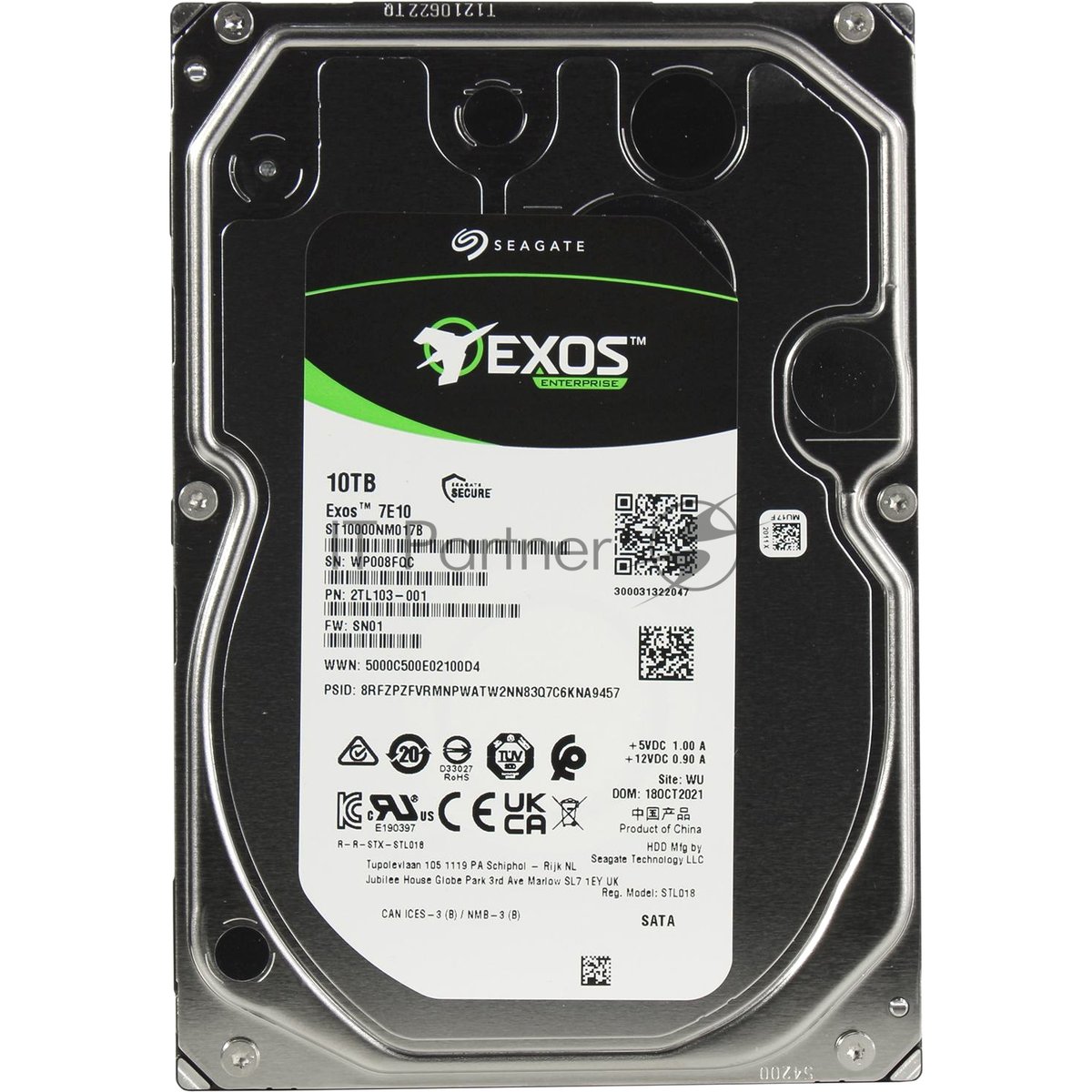 Жесткий диск HDD Seagate Exos 10Tb 7200rpm SATA 256Mb 3.5"