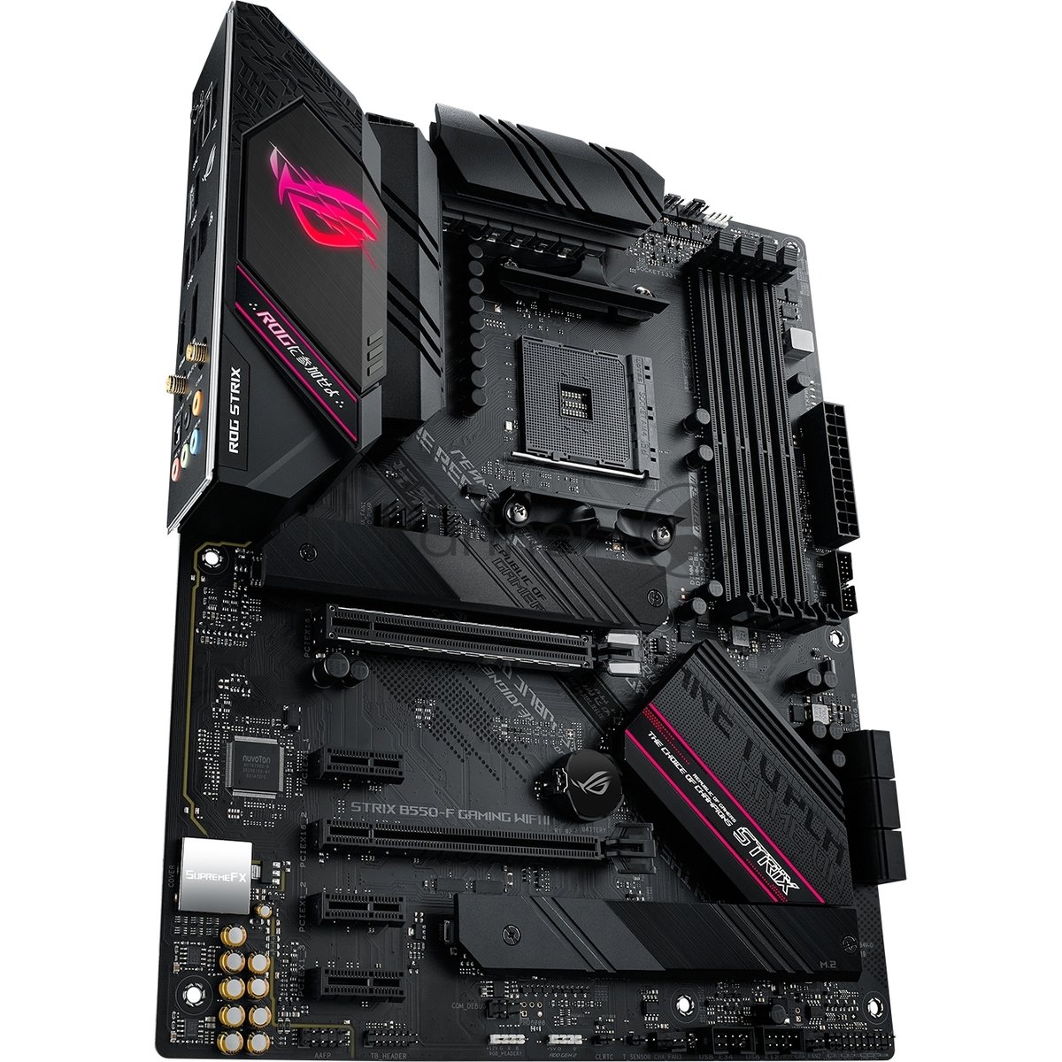 Материнская плата ASUS ROG STRIX B550-F GAMING WIFI II, AM4, AMD B550, 4xDDR4, 6xSATA, 2xM.2, 1xPCIe 3.0 x4, 1xPCIe 4.0 x16, 3xPCIe x1, 1xDP, 1xHDMI, 1x 2.5Gb LAN, 1xUSB-A 3.2 Gen 2, 2xUSB-A 3.2 Gen 1, 1xUSB-C 3.2 Gen 2, 5x3.5 мм, 7.1, ATX
