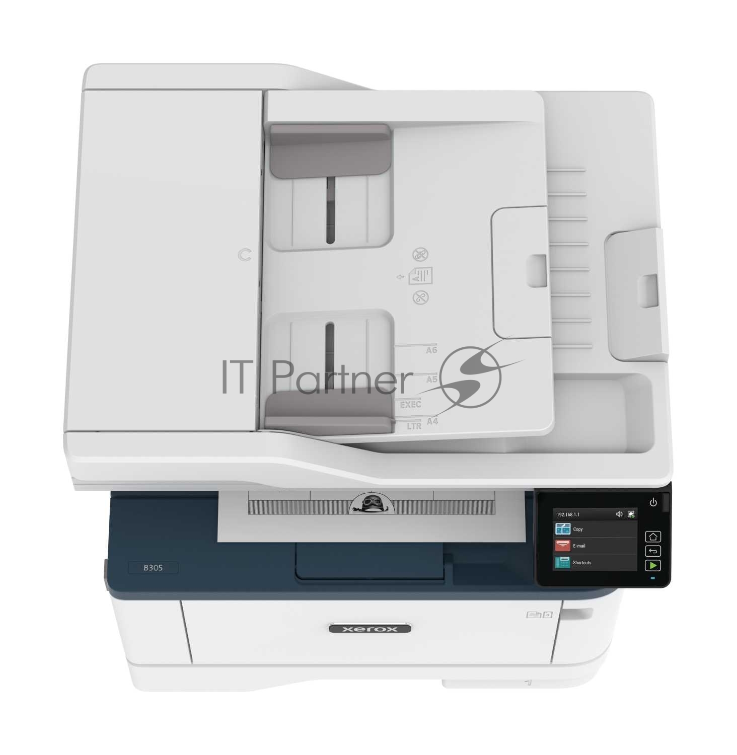 МФУ лазерное Xerox B305 (B305V_DNI), A4, ч/б, печ. до 38 стр/мин., скан. до 46 стр/мин. (ч/б) 20 стр/мин. (цвет), 600x600dpi, USB, RJ-45, Wi-Fi